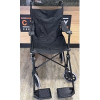 EquipMed Transit Chair Foldable Design Black