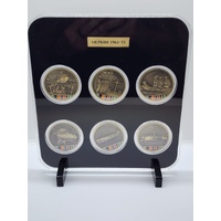 Vietnam 1962-72 Set of 6 Bronze Medallions