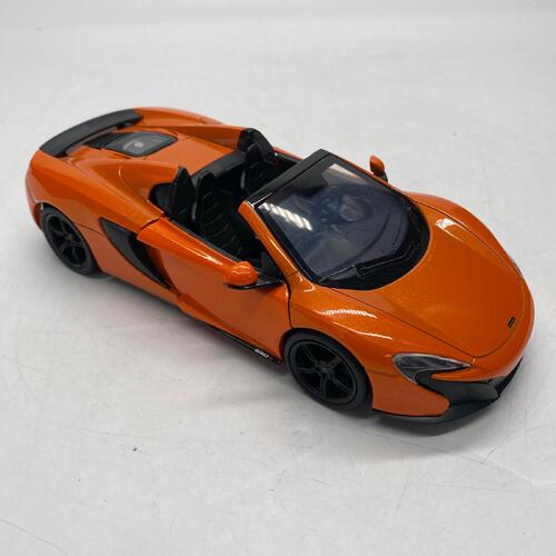 Motormax McLaren 650S Spider Orange 1/24 Scale Collectible Diecast Model Car