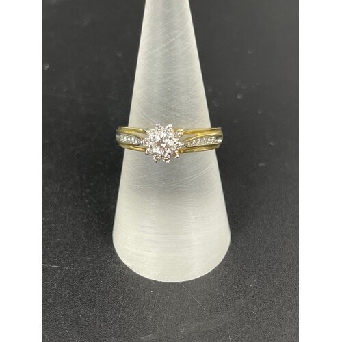 Ladies Solid 9ct Yellow Gold Ring Fine Jewellery 3.1 Grams Size P