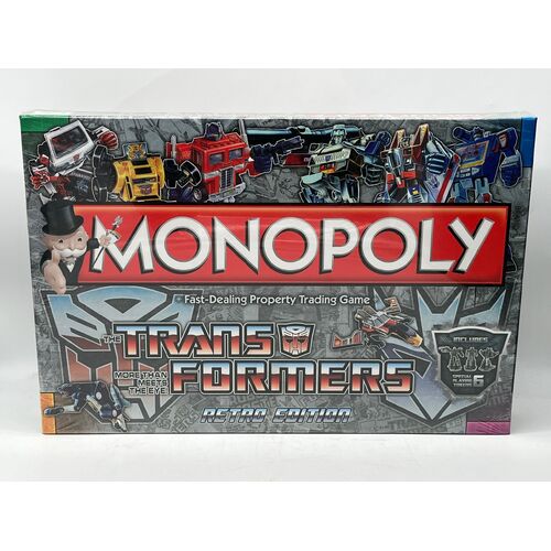 Hasbro Monopoly Transformers Retro Edition Board Game Up to 6 Players