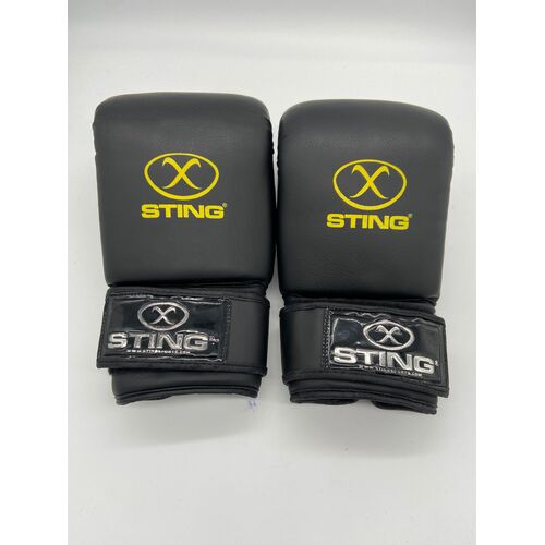 Sting Armaplus SAS Boxing Bag Mitts Black/Yellow Size XL + Bag (Pre-owned)