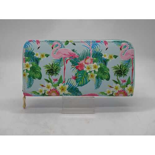 Yen Women’s Flamingo Wallet Zip Around Travel Clutch Purse