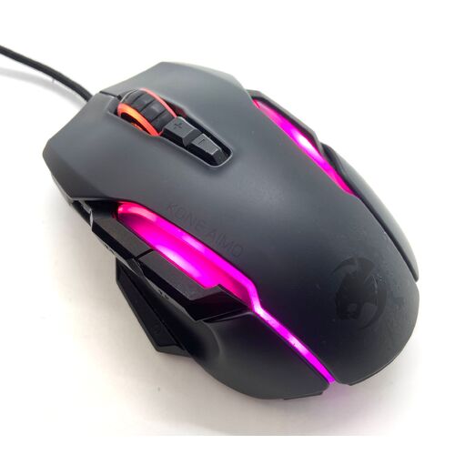 Roccat Kone Aimo Gaming Wired Mouse LED Display ROC-11-820-BK (Pre-owned)