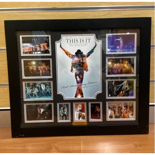 This Is It Michael Jackson 1st Anniversary Limited Edition Framed Memorabilia