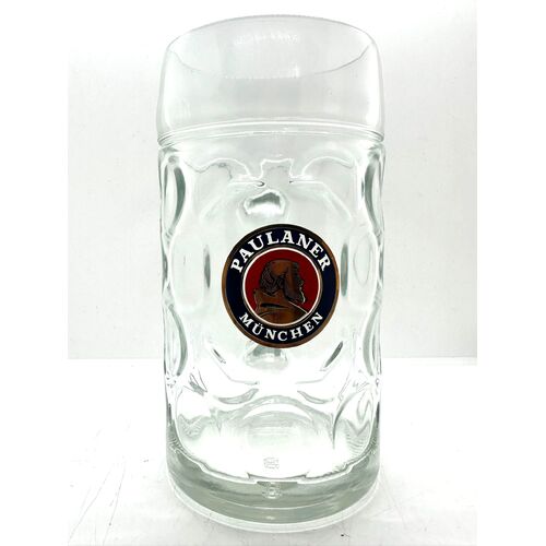 Paulaner Munchen Bavarian Collectors 1 Litre Stein Mug German Barware