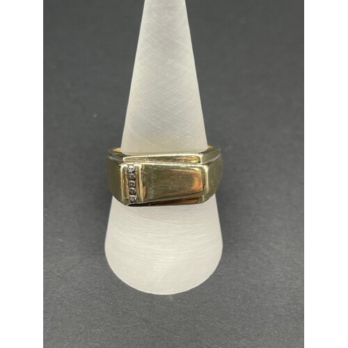 Mens 9ct Yellow Gold Ring (Pre-Owned)