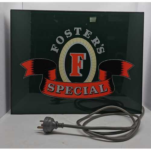 Foster’s Special Vintage Rare Collectable Bar Light