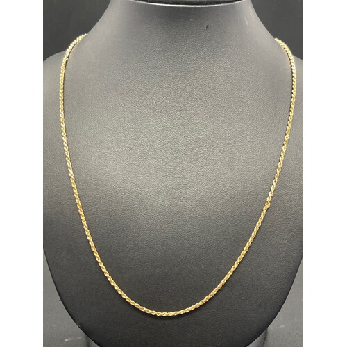 Ladies 18ct Yellow Gold Margarita Link Necklace