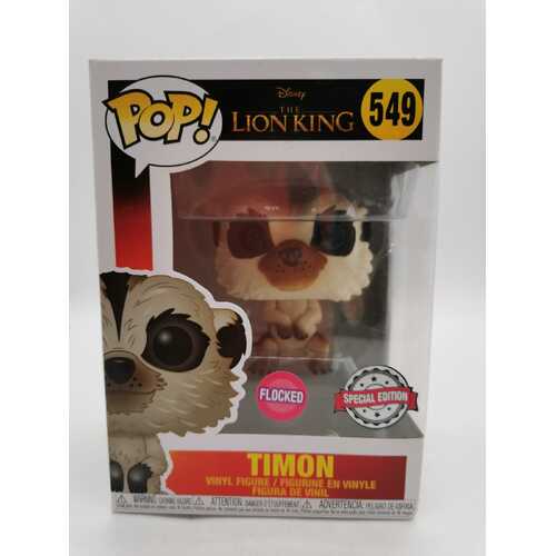 Funko Pop! Disney The Lion King Timon Flocked #549 Special Edition Vinyl Figure