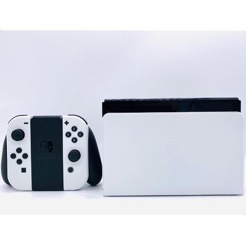 Nintendo Switch OLED Model 7 Inch 64GB White Handheld Gaming Console with Dock