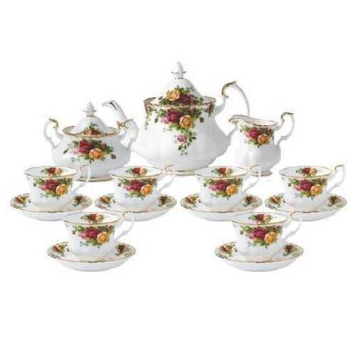 Royal Albert Old Country Roses Teaware 15 Piece Tea Set IOLCOR06958