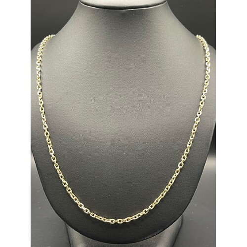 Ladies 14ct Yellow Gold Cable Link Necklace