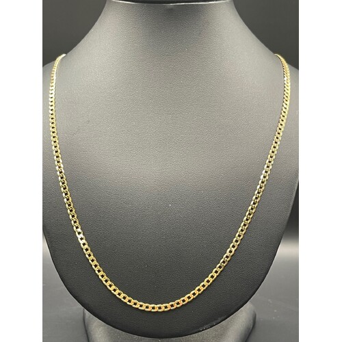 Men's 10ct Yellow Gold Curb Link Necklace