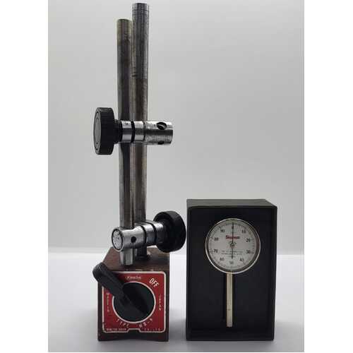 Starrett Indicator No.196 with Kanetsu Kogyo Magnetic Base Stand Type MB-B