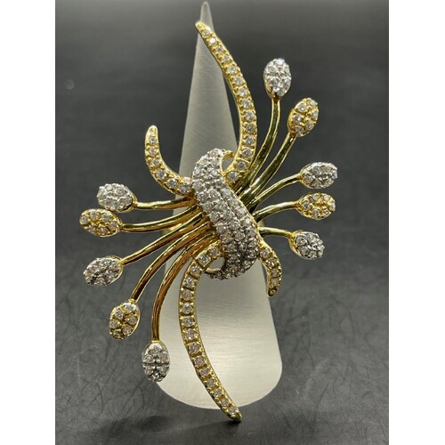 Ladies 18ct Yellow Gold Fancy Design Ring