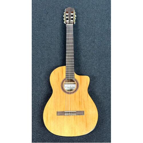 Cordoba C5 CE Nylon String Cutaway Classical Electric Guitar with Bag