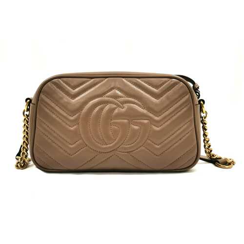 Gucci GG Marmont Matelassé Small Mini Crossbody Bag Dusty Pink with Certificate