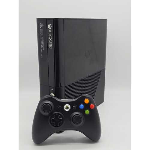 Microsoft Xbox 360 E 500GB Console 1538 Black with Controller and Leads