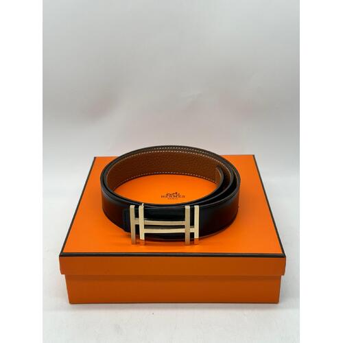 Hermès H Reversable Belt cuir seul de ceinture Size 32mm (Pre-owned)