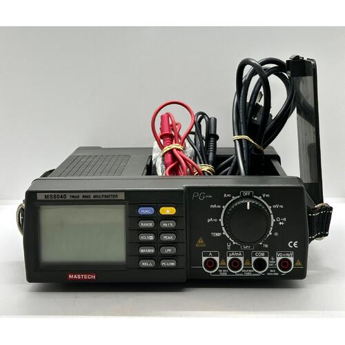 Mastech MS8040 True RMS Multimeter Benchtop Digital Display with Accessories