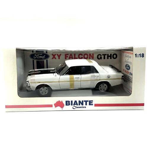 Biante 1:18 Ford Falcon XY GTHO Track White Single Model Mirror Limited Edition