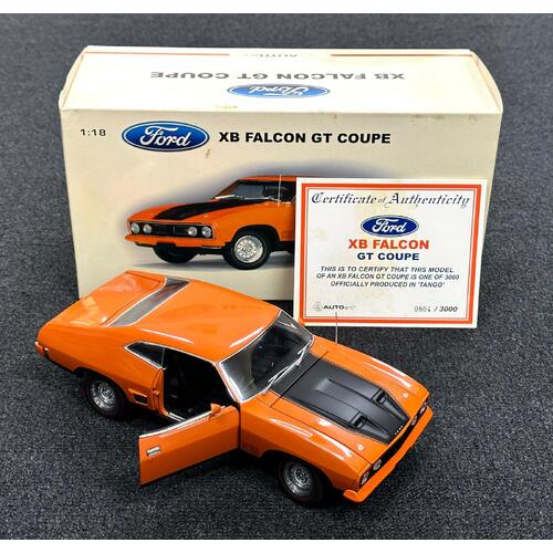 AUTOart 1:18 Scale Ford XB Falcon GT Coupe Tango Limited Edition 0804/3000