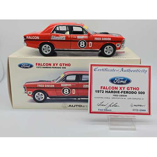 Autoart Ford Falcon XY GTHO 1972 Hardie-Ferodo 500 Fred Gibson Car #8D