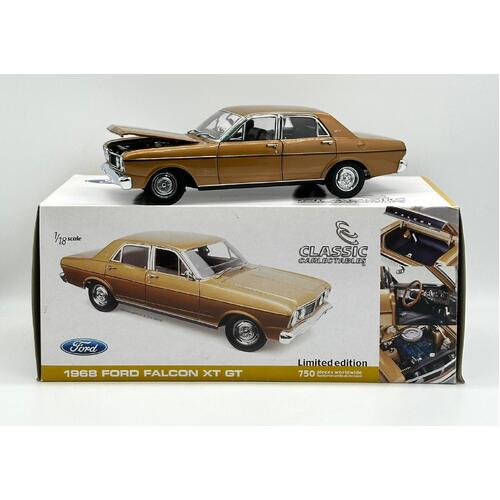 Classic Carlectables 1:18 1968 Ford Falcon XT GT Gold Limited Edition 224/750