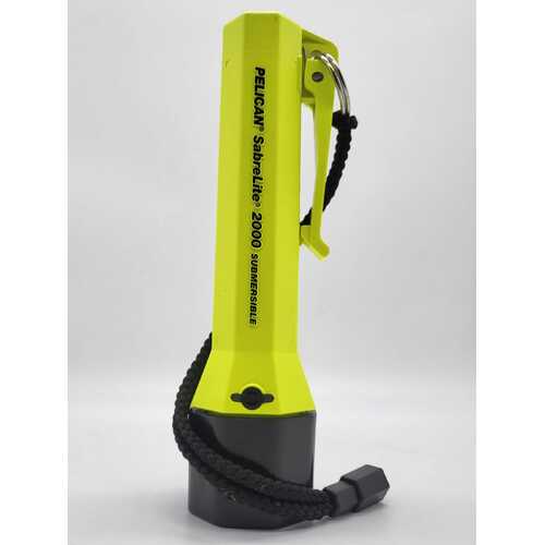 Pelican Sabrelite 2000 Submersible Neon Yellow Torch Flashlight