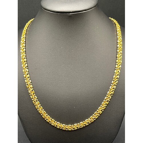 Ladies 21ct Yellow Gold Fancy Link Necklace