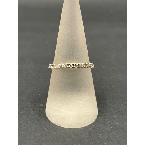 Ladies 9ct Yellow Gold Diamond Stacker Ring