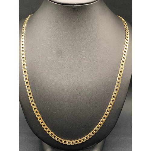 Men's 9ct Yellow Gold Curb Link Necklace