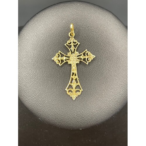 Ladies 14ct Yellow Gold Cross Pendant