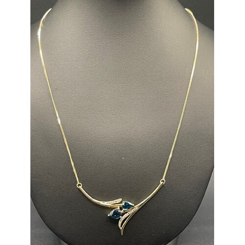 Ladies 9ct Yellow Gold Fancy Curb Link Necklace