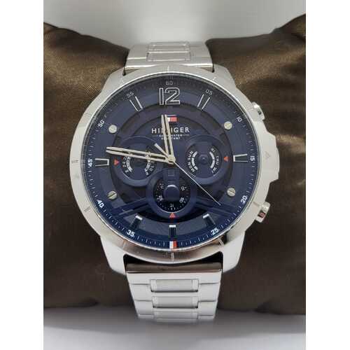 Tommy Hilfiger Luca Stainless Steel Navy Dial 5 Bar WR Analog Mens Watch