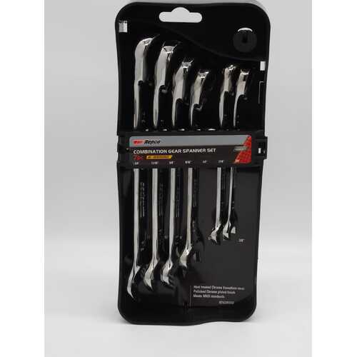 Repco 7 Piece AF-Reversible Imperial Combination Gear Spanner Set RTKGW37AF