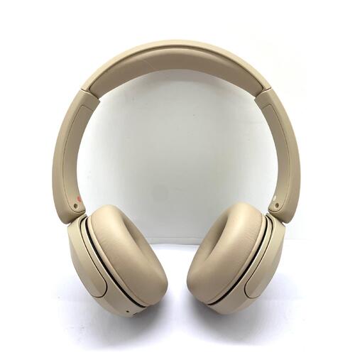 Sony WH-CH520 Cream Bluetooth Wireless On-Ear Headphones with Cable