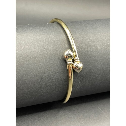 Ladies 14ct Yellow Gold Round Bangle