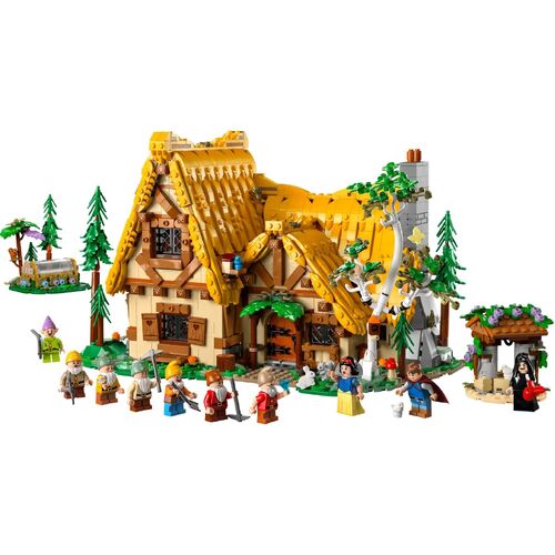 LEGO Disney Snow White and the Seven Dwarfs Cottage Build and Display Set 43242