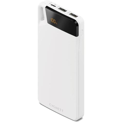 Cygnett Boost 10000 mAh Capacity Power Bank White 15W Charging Power