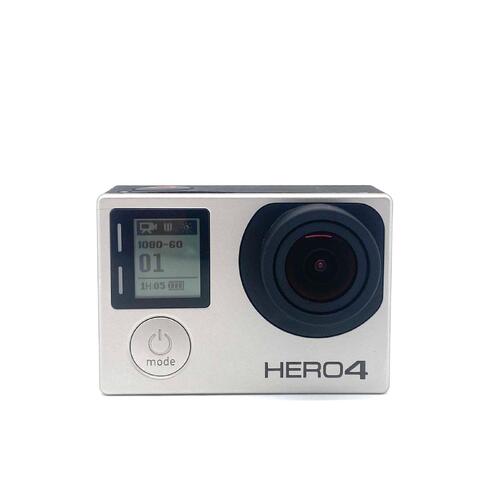 GoPro Hero 4 Silver Edition with Battery Waterproof Case Attachment and Cable