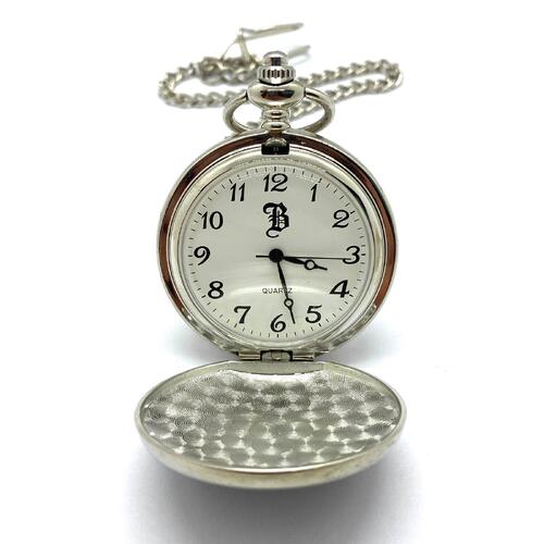 FOB Watch Box Scottish Piper Round Pocket Watch with Metal Strap with Box