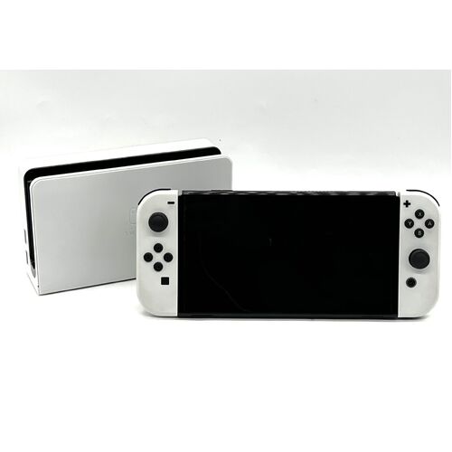 Nintendo Switch OLED Model Handheld Gaming Console White Joy-Con and Accessories