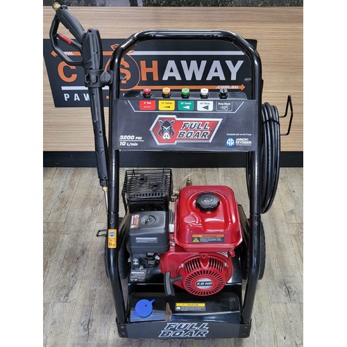 Full Boar 3200PSI FBPPW-3200 Petrol Pressure Washer with 5 Nozzles Attachments