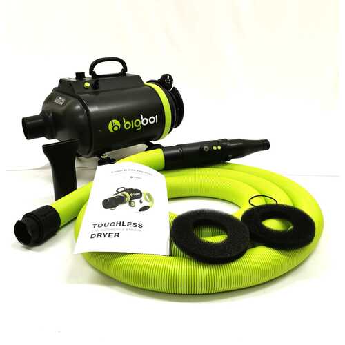 Bigboi BlowR Pro+ Touchless Car Drying Blower with 9m Flexi Hose and Accessories