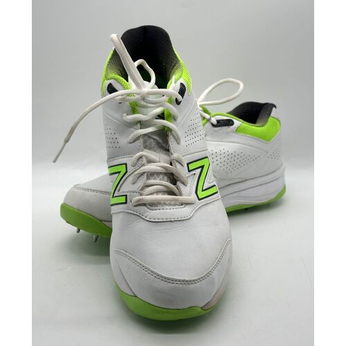 New Balance Revlite CK4030 Cricket Spikes Shoes White and Green Mens 11.5 US