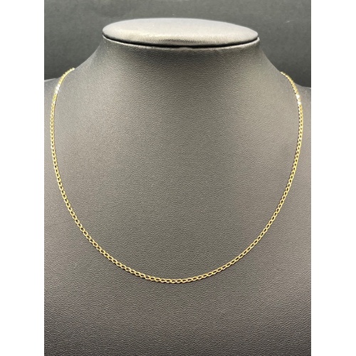 Unisex 9ct Yellow Gold Curb Link Necklace