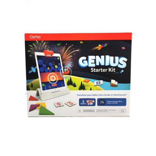 Osmo Genius Starter Kit for iPad with 5 Educational Learning Games Ages 6 to 10