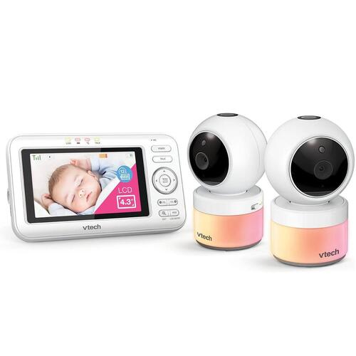 VTech 2 Camera Pan and Tilt Full Colour Video and Audio Monitor BM4700N-2